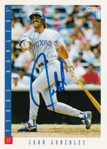 Juan Gonzalez 1993 Score