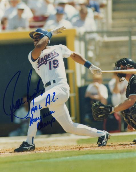 Inscribed "1992 AL Home Run Champ" photo