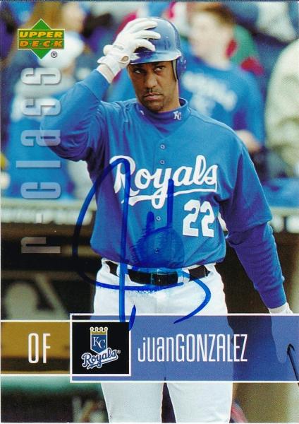 Juan Gonzalez 2004 Upper Deck R Class